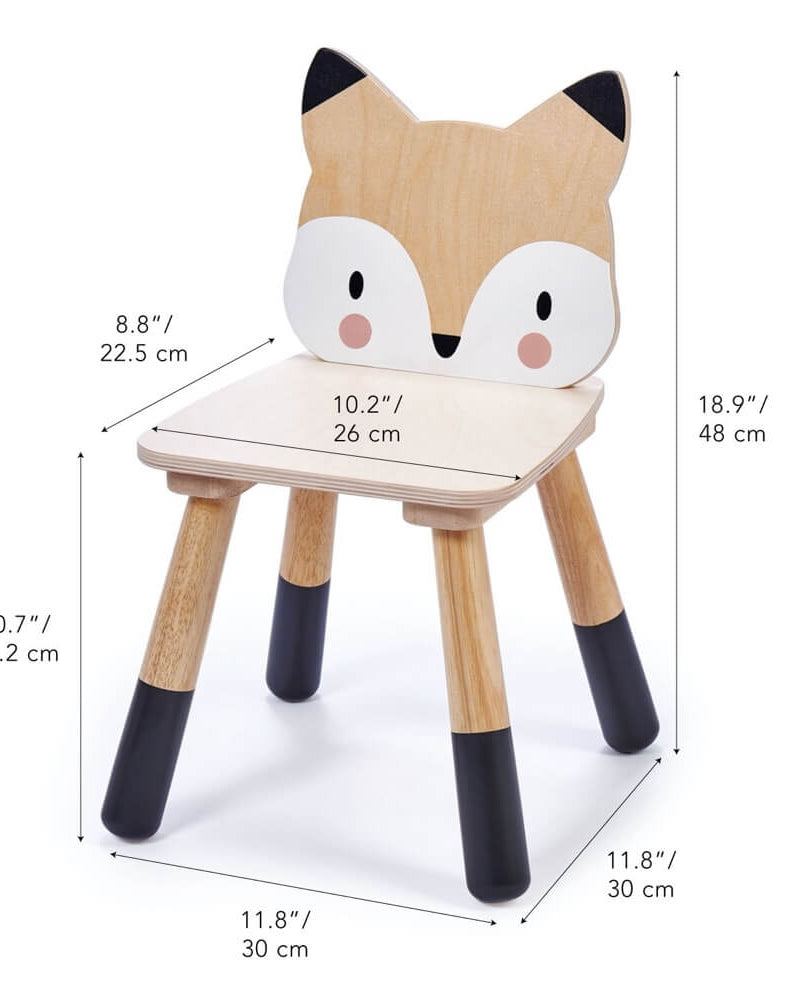 Chaise en bois Renard de la Forêt - Meubles - Boutique LeoLudo - Tender Leaf Toys