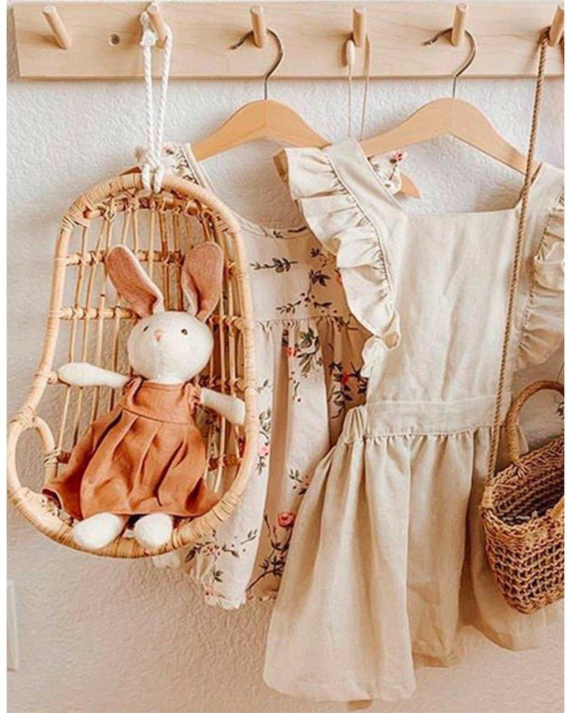 Chaise suspendue en rotin pour poupée - Accessoires poupée - Boutique LeoLudo - Poppie Toys