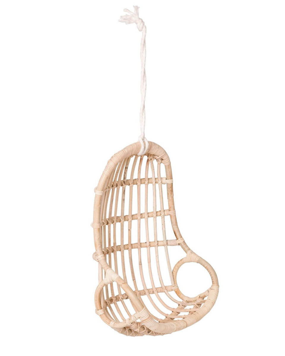 Chaise suspendue en rotin pour poupée - Accessoires poupée - Boutique LeoLudo - Poppie Toys