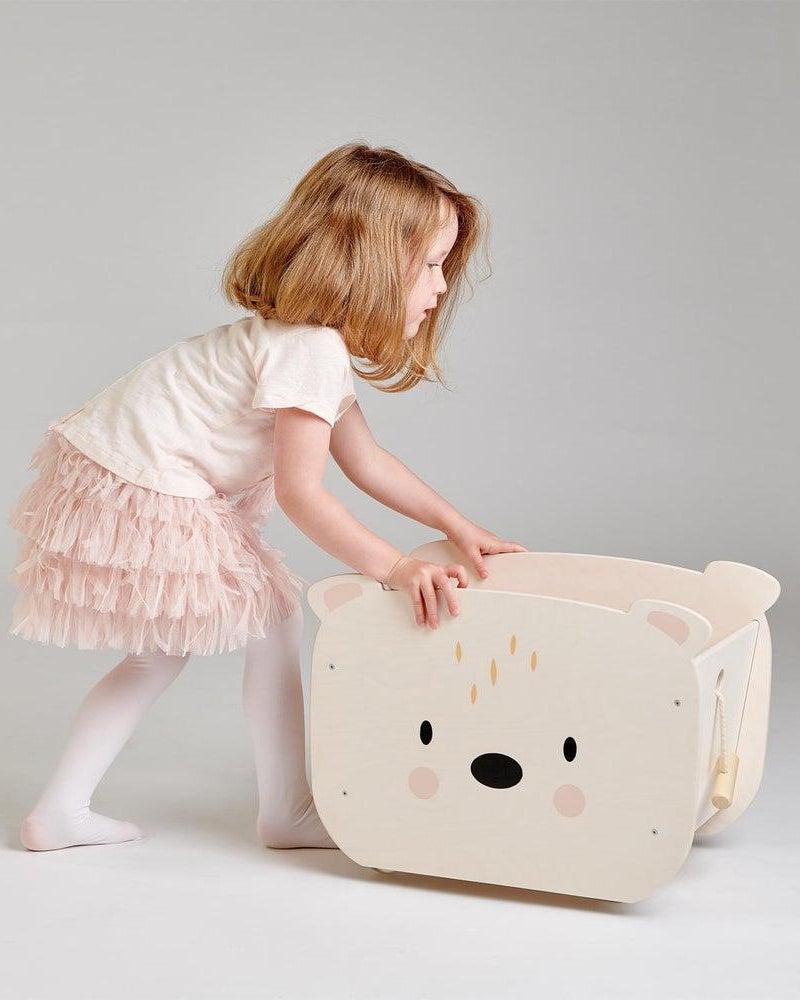 Chariot coffre Ours à tirer - Meubles - Boutique LeoLudo - Tender Leaf Toys
