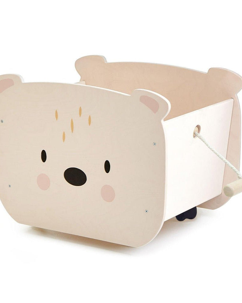 Chariot coffre Ours à tirer - Meubles - Boutique LeoLudo - Tender Leaf Toys