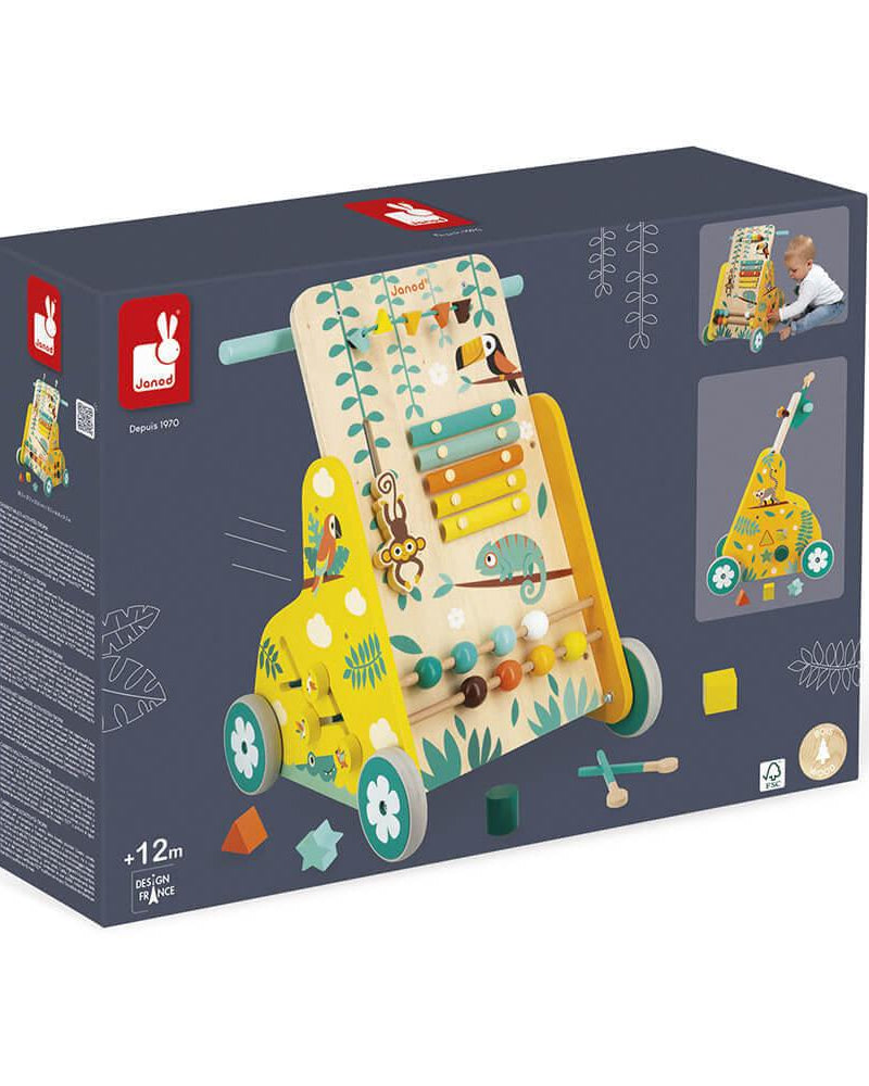 Chariot de marche multi - activités Tropik - Trotteurs - Boutique LeoLudo - Janod