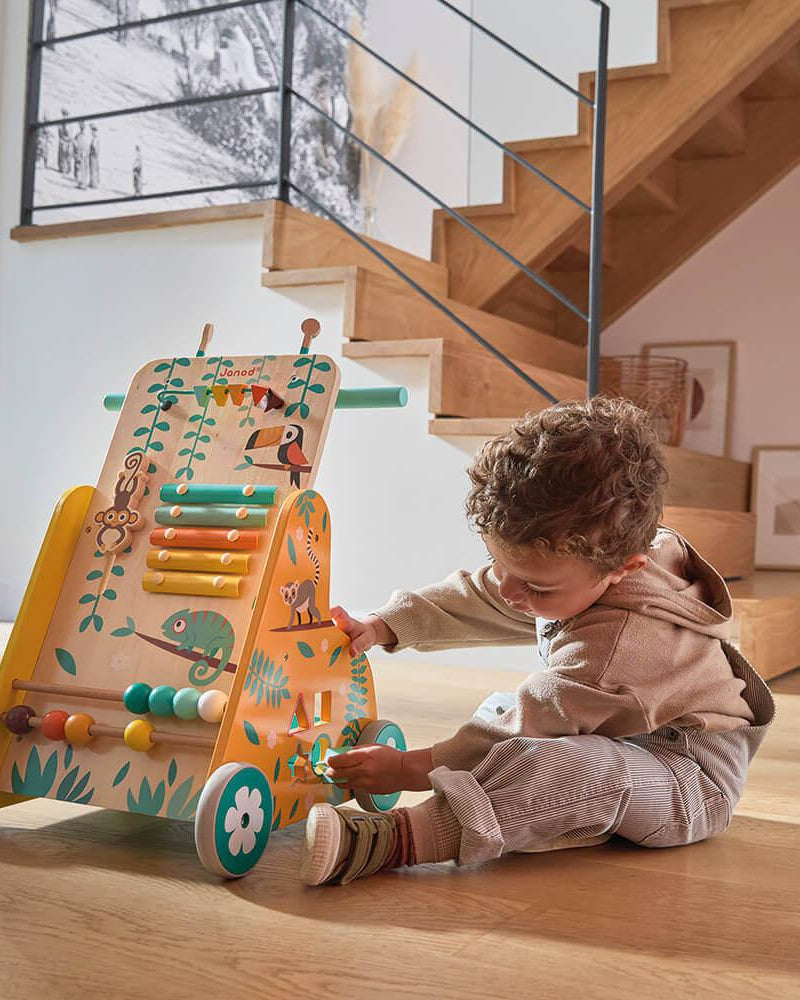 Chariot de marche multi - activités Tropik - Trotteurs - Boutique LeoLudo - Janod