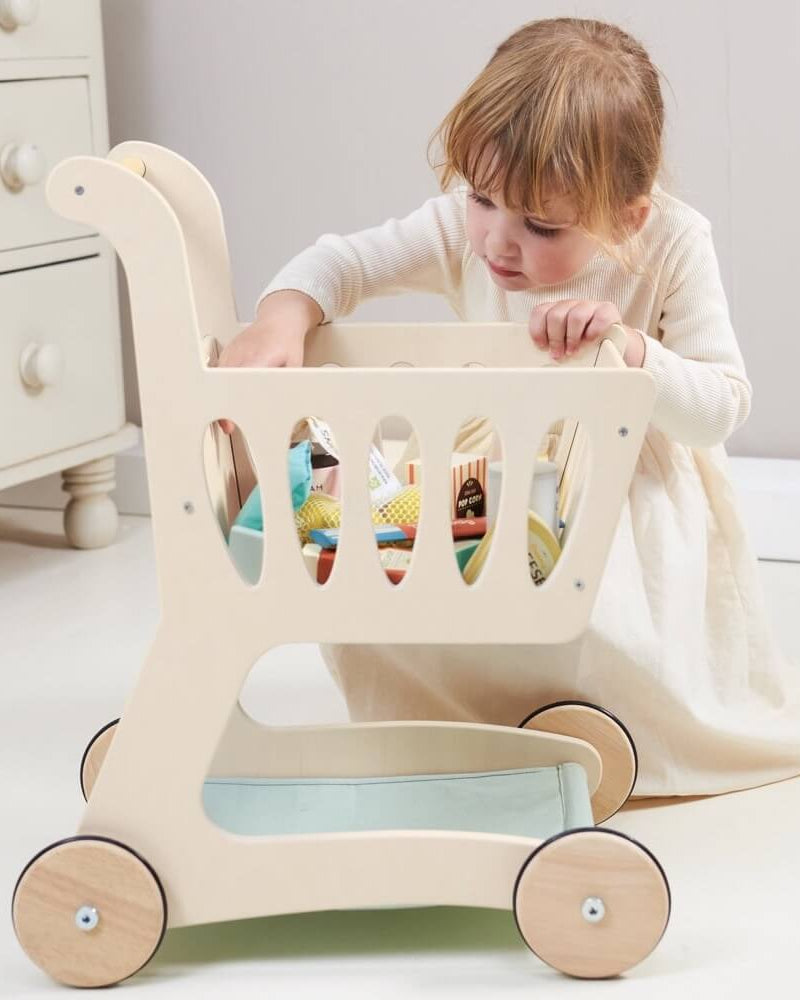 Chariot d'épicerie en bois - Jouets d'imitation - Boutique LeoLudo - Tender Leaf Toys