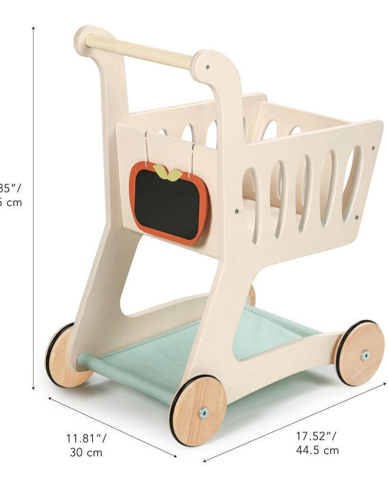 Chariot d'épicerie en bois - Jouets d'imitation - Boutique LeoLudo - Tender Leaf Toys