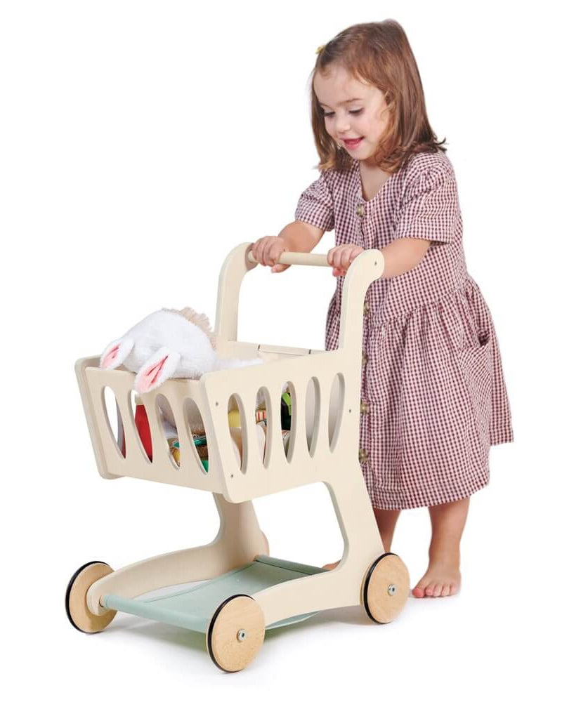 Chariot d'épicerie en bois - Jouets d'imitation - Boutique LeoLudo - Tender Leaf Toys