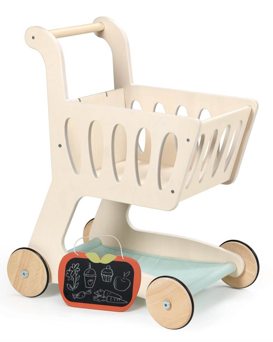 Chariot d'épicerie en bois - Jouets d'imitation - Boutique LeoLudo - Tender Leaf Toys