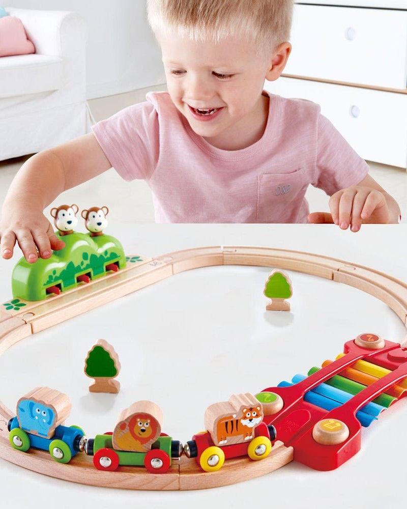 Chemin de fer musical des singes - Ensembles de jeu - Boutique LeoLudo - Hape