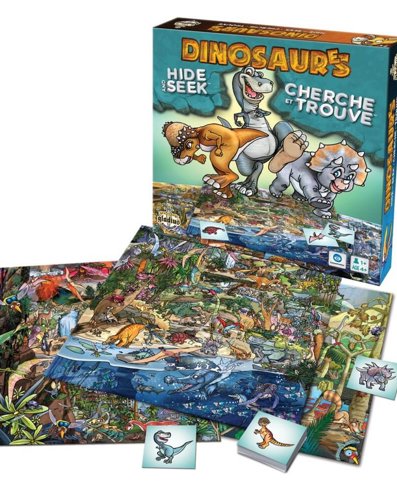 Cherche et trouve - Dinosaures - Jeux de société - Boutique LeoLudo - Gladius
