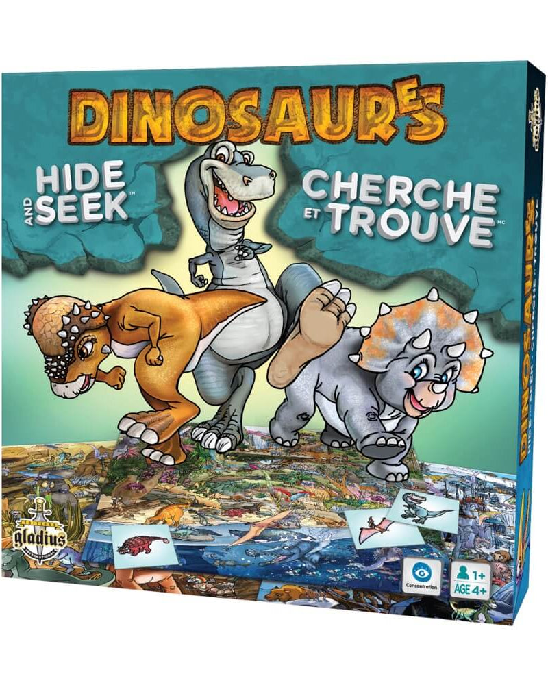 Cherche et trouve - Dinosaures - Jeux de société - Boutique LeoLudo - Gladius