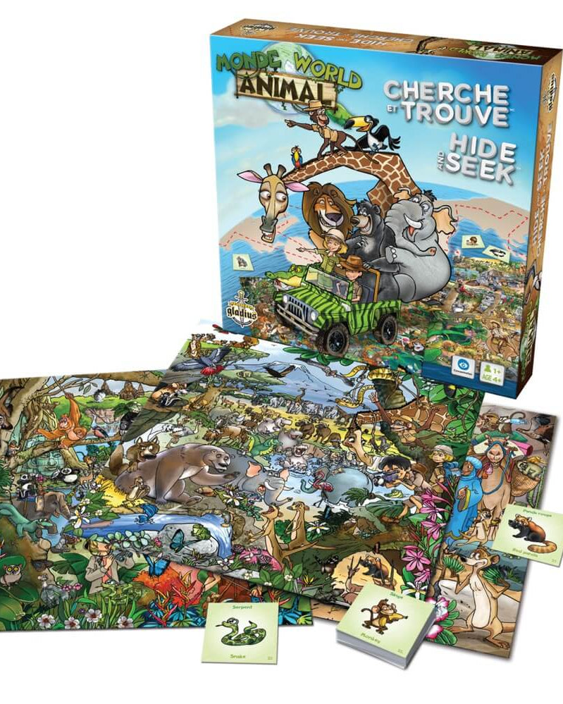 Cherche et trouve – Le monde animal - Jeux de société - Boutique LeoLudo - Gladius
