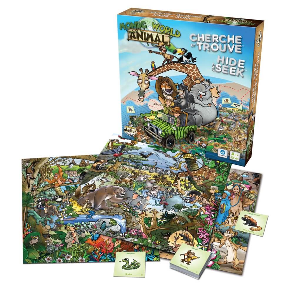 Cherche et trouve – Le monde animal - Jeux de société - Boutique LeoLudo - Gladius