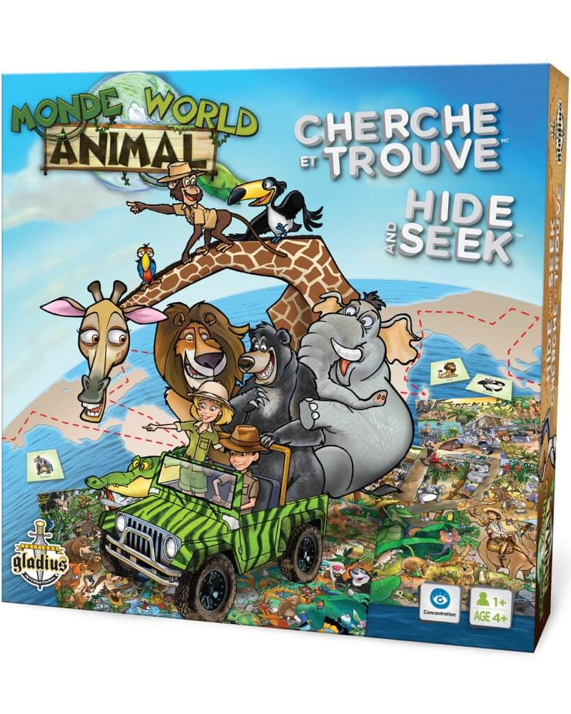 Cherche et trouve – Le monde animal - Jeux de société - Boutique LeoLudo - Gladius