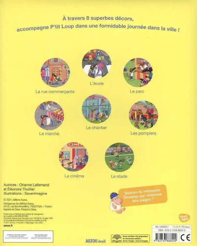 Cherche et trouve: une journée avec P'tit Loup - Livres - Boutique LeoLudo - Auzou