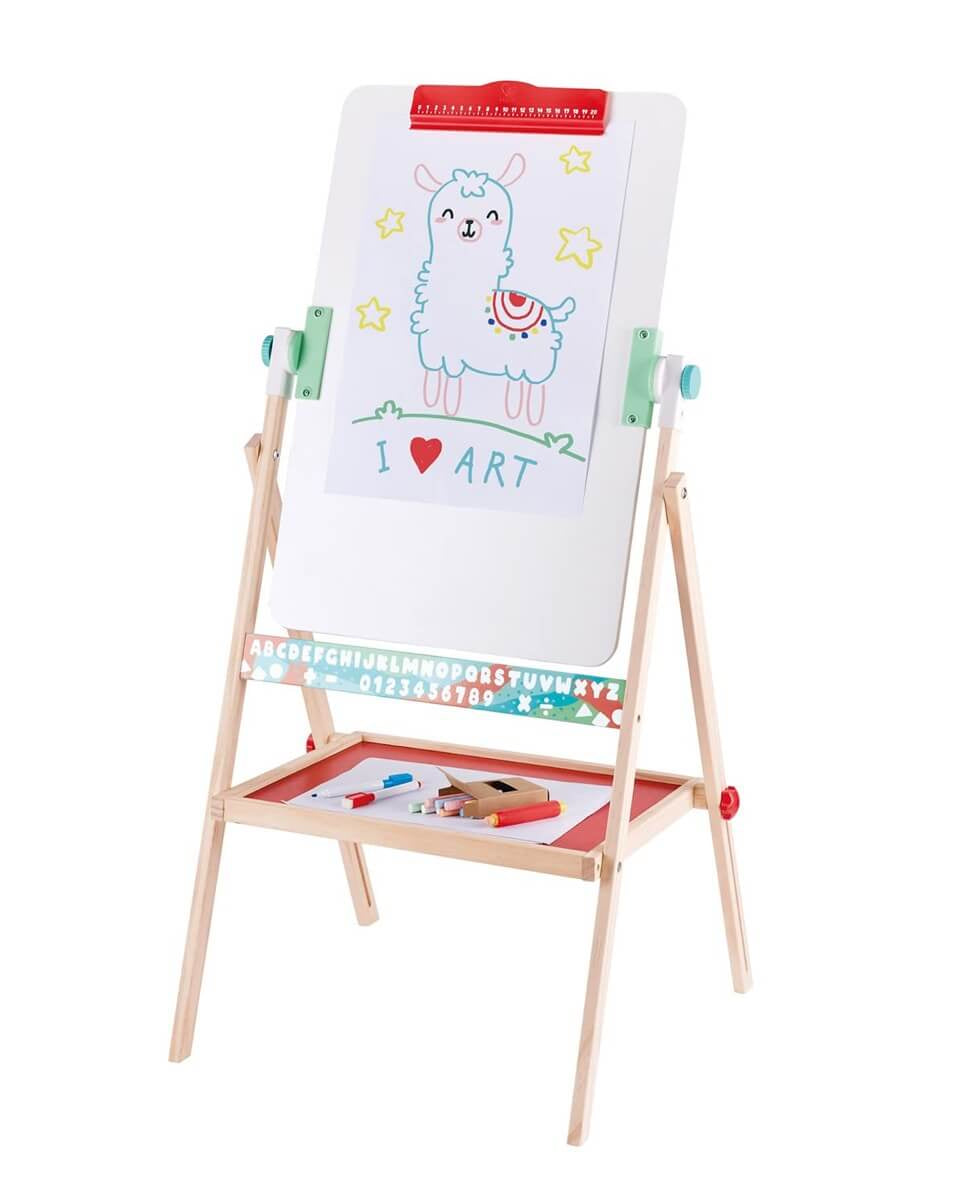 Chevalet pivotant et pliable Flip Flat avec craies + marqueurs - Art & bricolage - Boutique LeoLudo - Hape