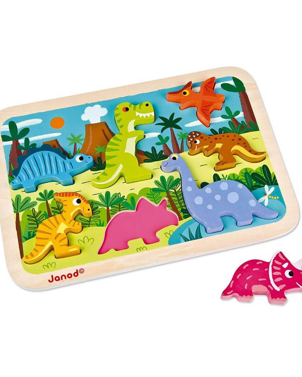 Chunky Puzzle - Dinosaures - Casse - têtes - Boutique LeoLudo - Janod