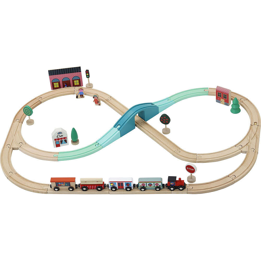 Circuit de train Grand Express avec rails - Ensembles de jeu - Boutique LeoLudo - Vilac