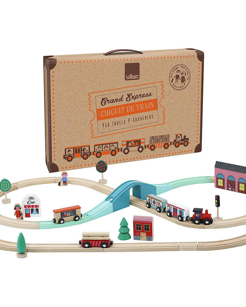 Circuit de train Grand Express avec rails - Ensembles de jeu - Boutique LeoLudo - Vilac