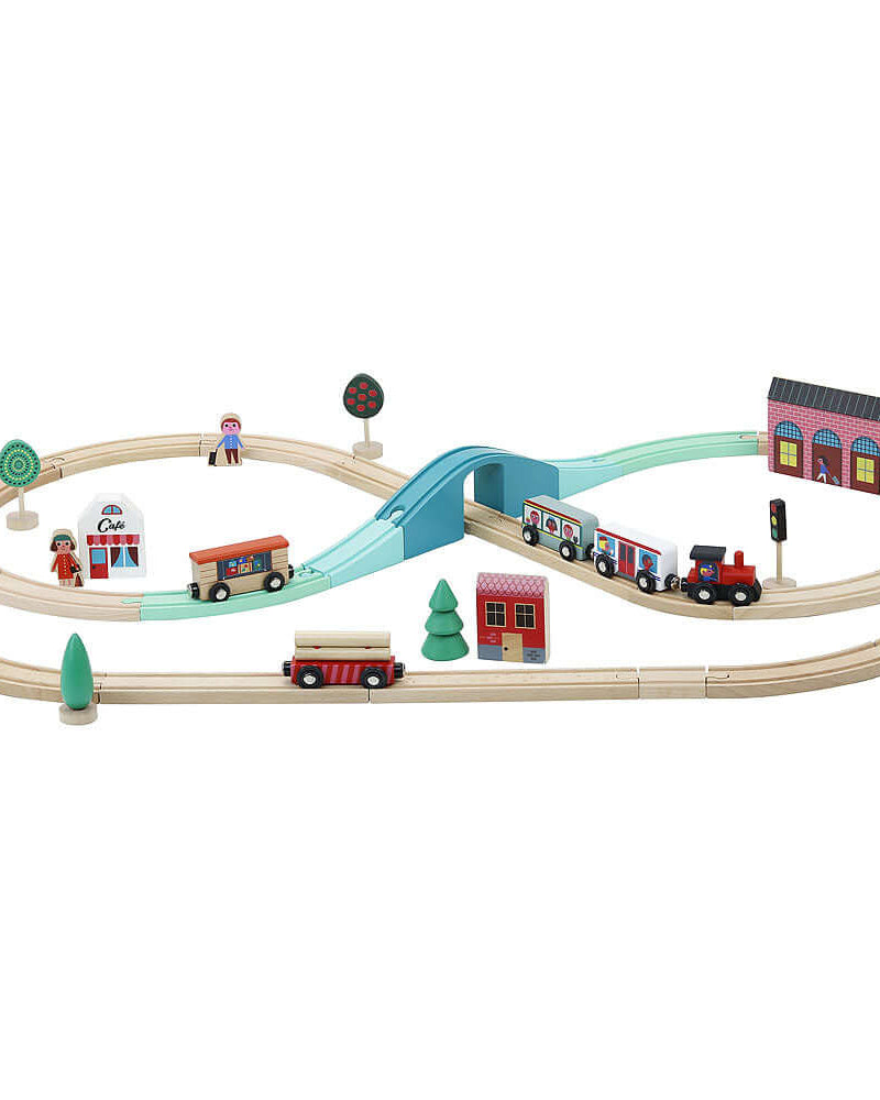 Circuit de train Grand Express avec rails - Ensembles de jeu - Boutique LeoLudo - Vilac