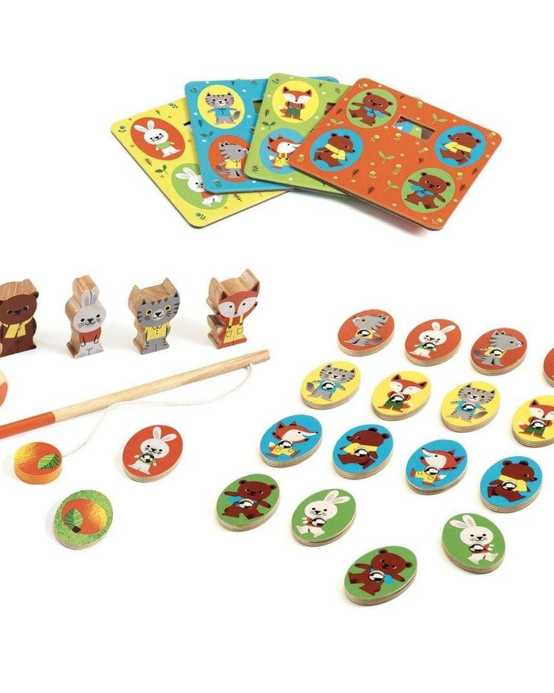 Coffret 4 jeux Ludo Wood - Jeux de société - Boutique LeoLudo - Djeco