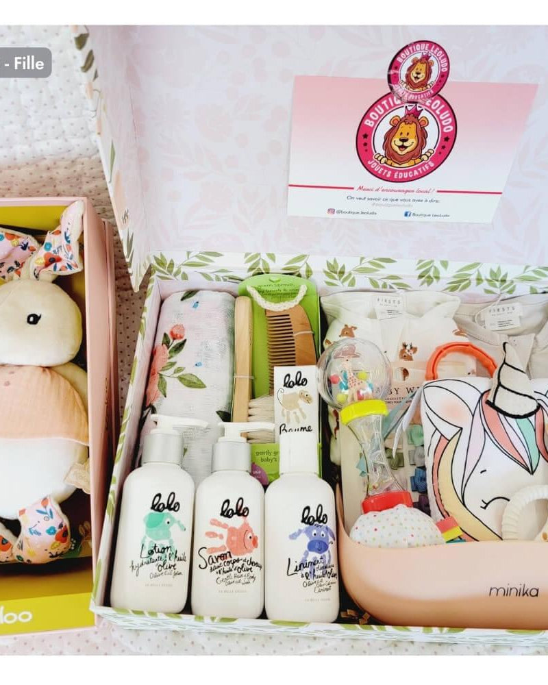 Coffret cadeau de naissance et shower de bébé - Ensembles cadeaux - Boutique LeoLudo - LeoLudo