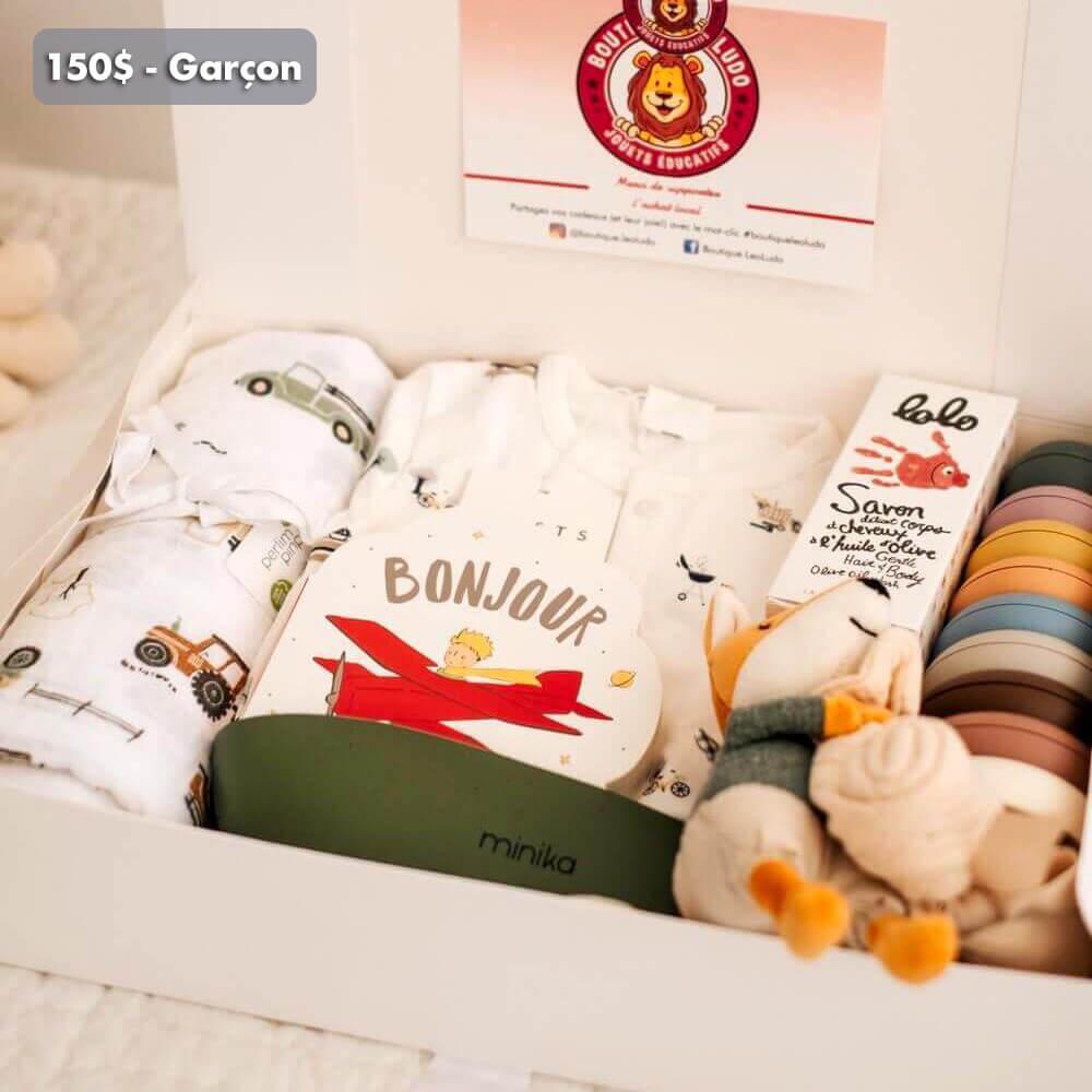 Coffret cadeau de naissance et shower de bébé - Ensembles cadeaux - Boutique LeoLudo - LeoLudo