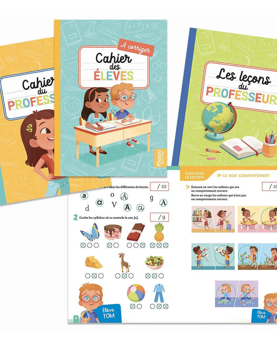 Coffret d'activités - Pour jouer à l'école - Jeux magnétiques - Boutique LeoLudo - Auzou