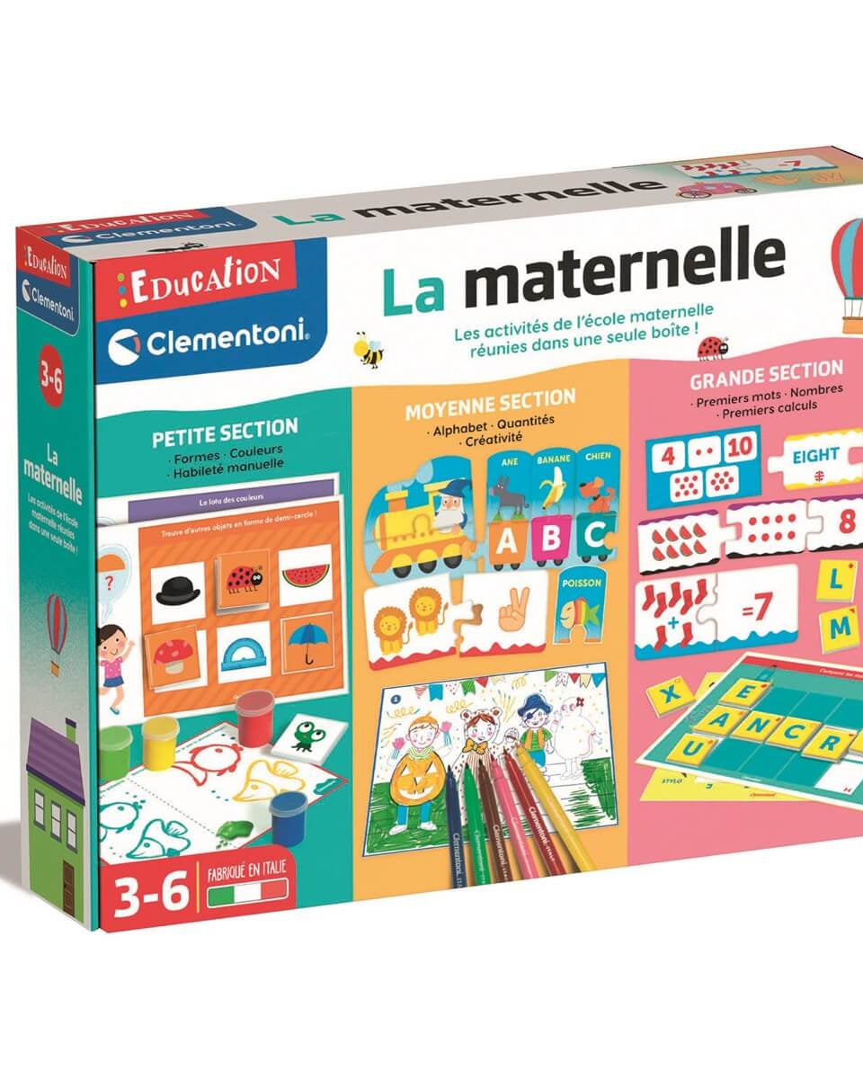 Coffret d'apprentissage - La maternelle (FR) - Jeux éducatifs - Boutique LeoLudo - Clementoni
