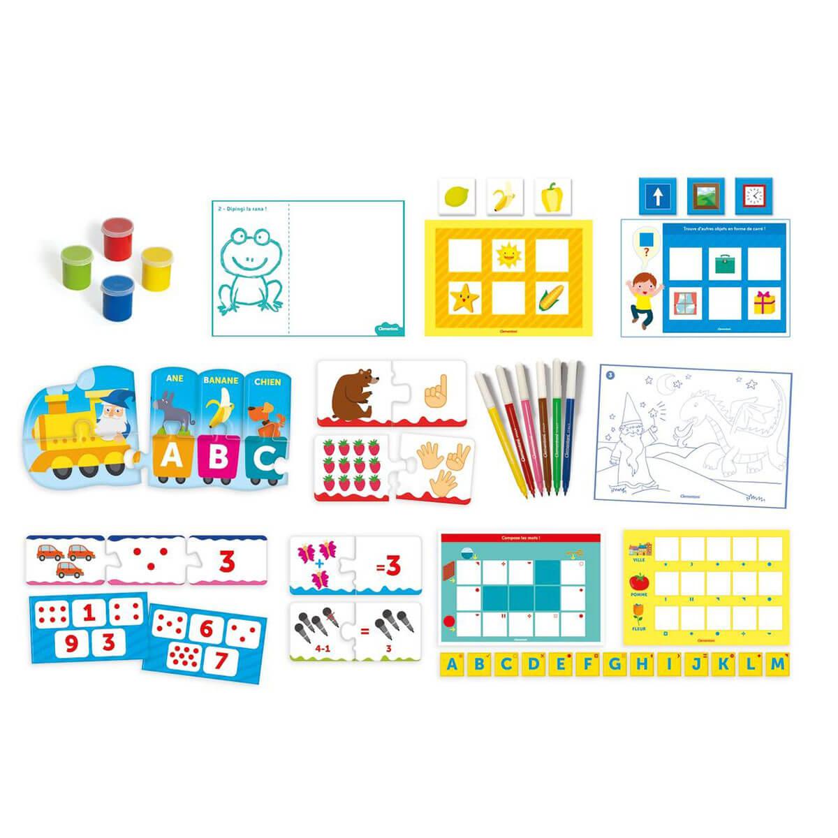 Coffret d'apprentissage - La maternelle (FR) - Jeux éducatifs - Boutique LeoLudo - Clementoni