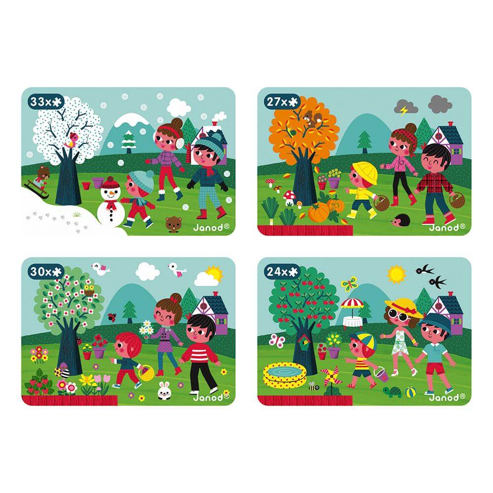 Coffret magnétique - 4 saisons (115 mcx) - Jeux magnétiques - Boutique LeoLudo - Janod