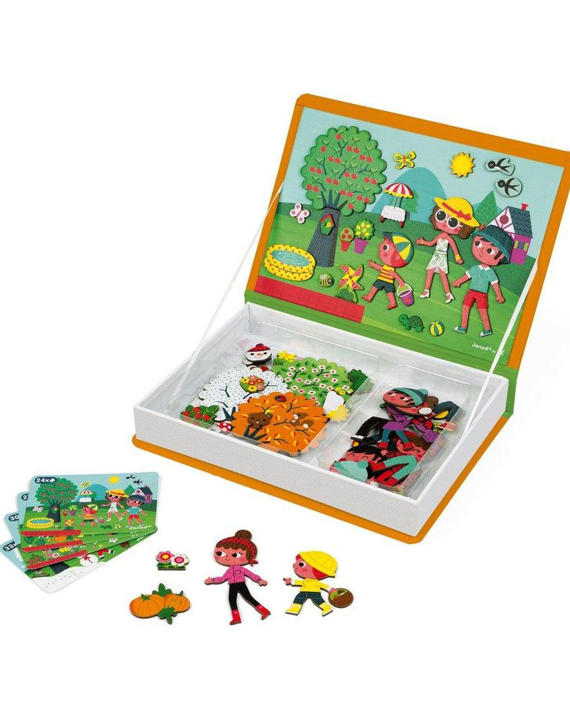 Coffret magnétique - 4 saisons (115 mcx) - Jeux magnétiques - Boutique LeoLudo - Janod