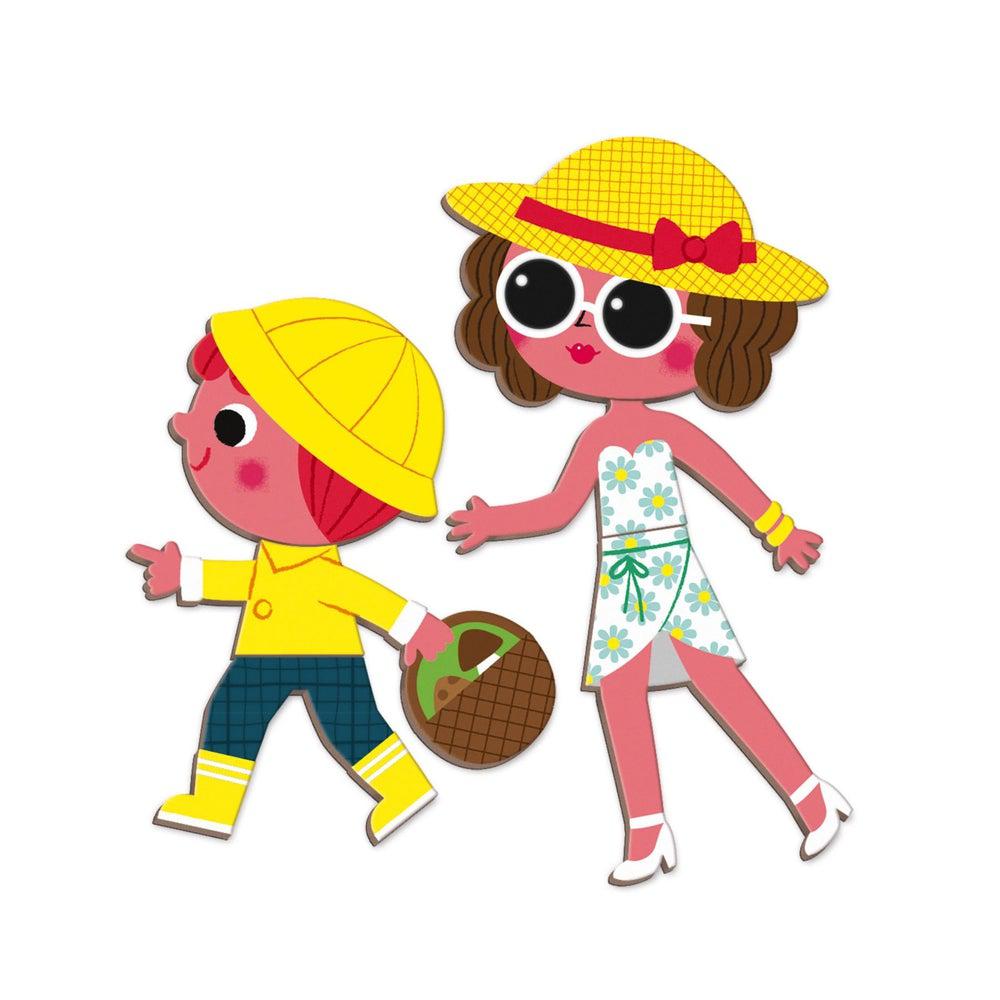 Coffret magnétique - 4 saisons (115 mcx) - Jeux magnétiques - Boutique LeoLudo - Janod