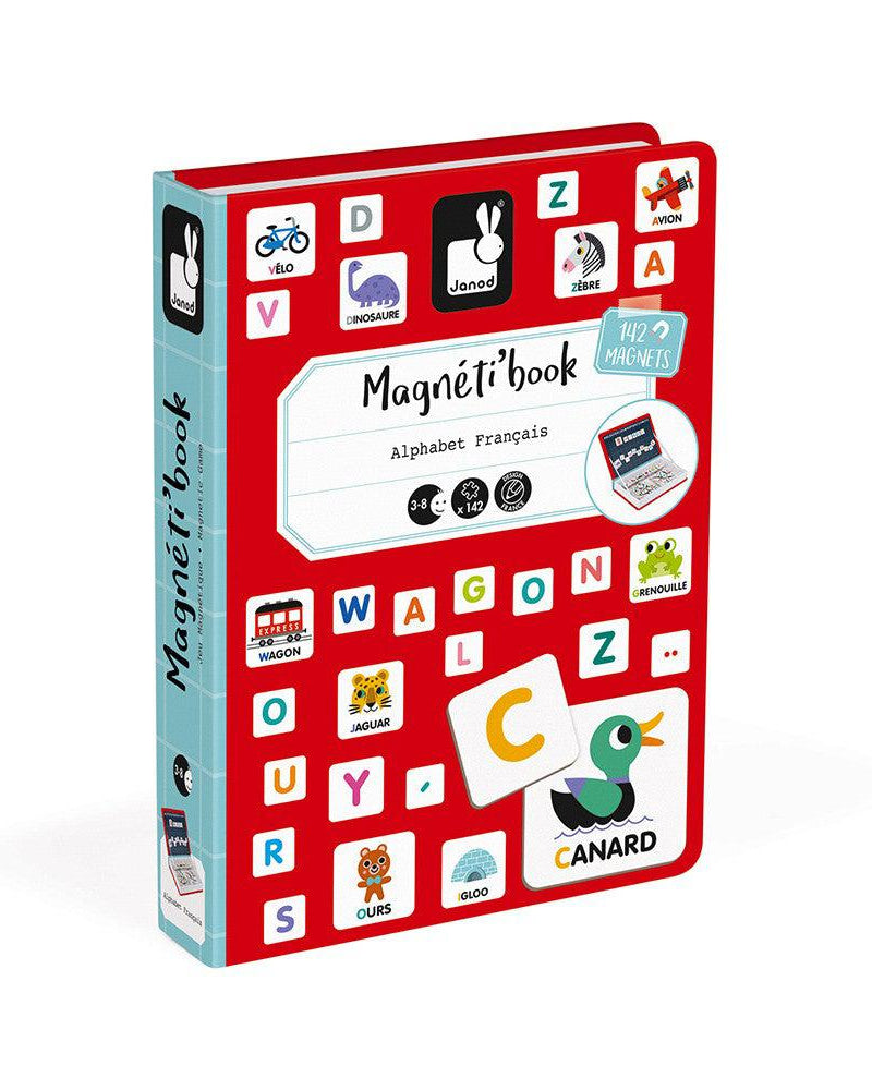 Coffret magnétique - Alphabet (142 mcx) - Jeux magnétiques - Boutique LeoLudo - Janod