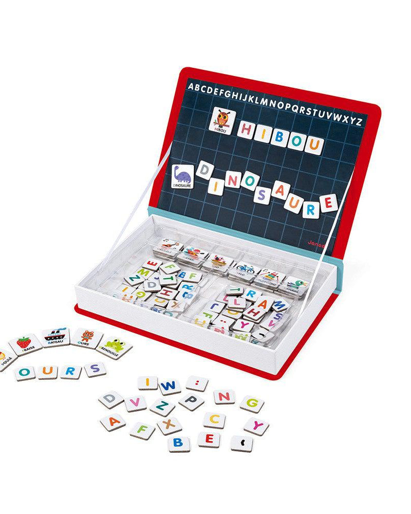 Coffret magnétique - Alphabet (142 mcx) - Jeux magnétiques - Boutique LeoLudo - Janod