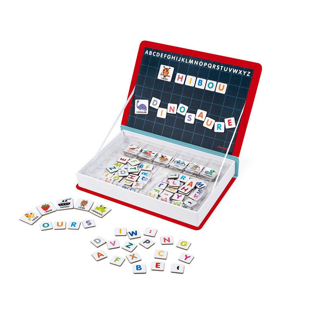 Coffret magnétique - Alphabet (142 mcx) - Jeux magnétiques - Boutique LeoLudo - Janod