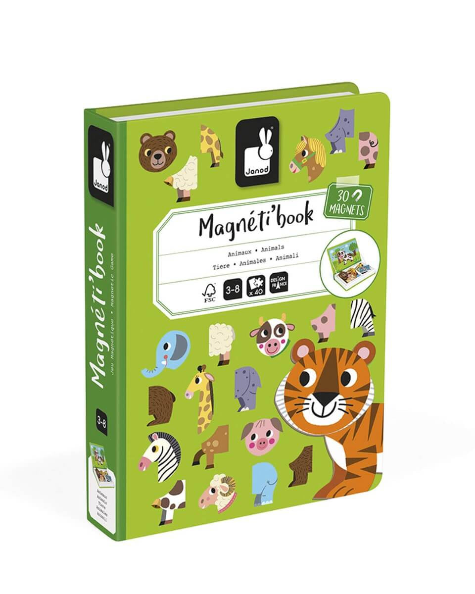 Coffret magnétique - Animaux (30 mcx) - Jeux magnétiques - Boutique LeoLudo - Janod