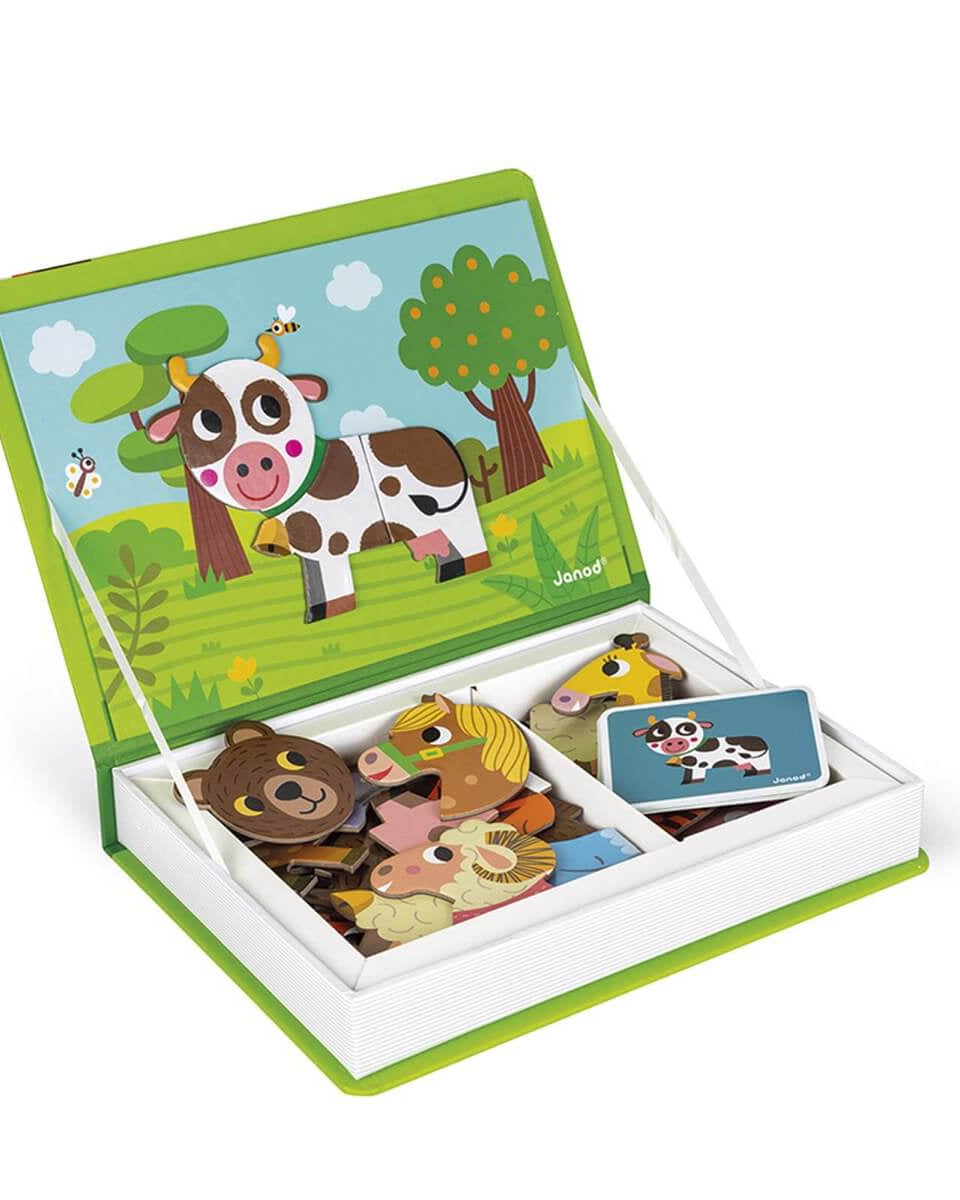 Coffret magnétique - Animaux (30 mcx) - Jeux magnétiques - Boutique LeoLudo - Janod