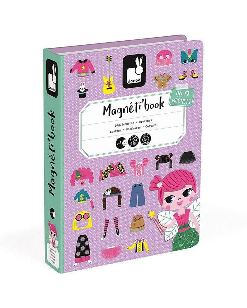 Coffret magnétique - Déguisement de filles (54 mcx) - Jeux magnétiques - Boutique LeoLudo - Janod