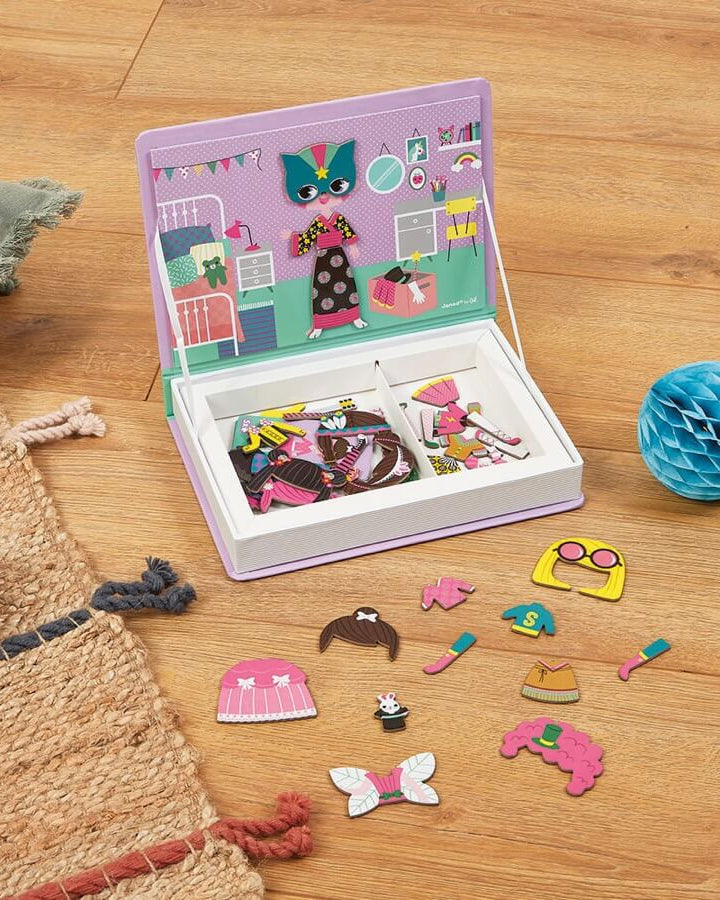 Coffret magnétique - Déguisement de filles (54 mcx) - Jeux magnétiques - Boutique LeoLudo - Janod