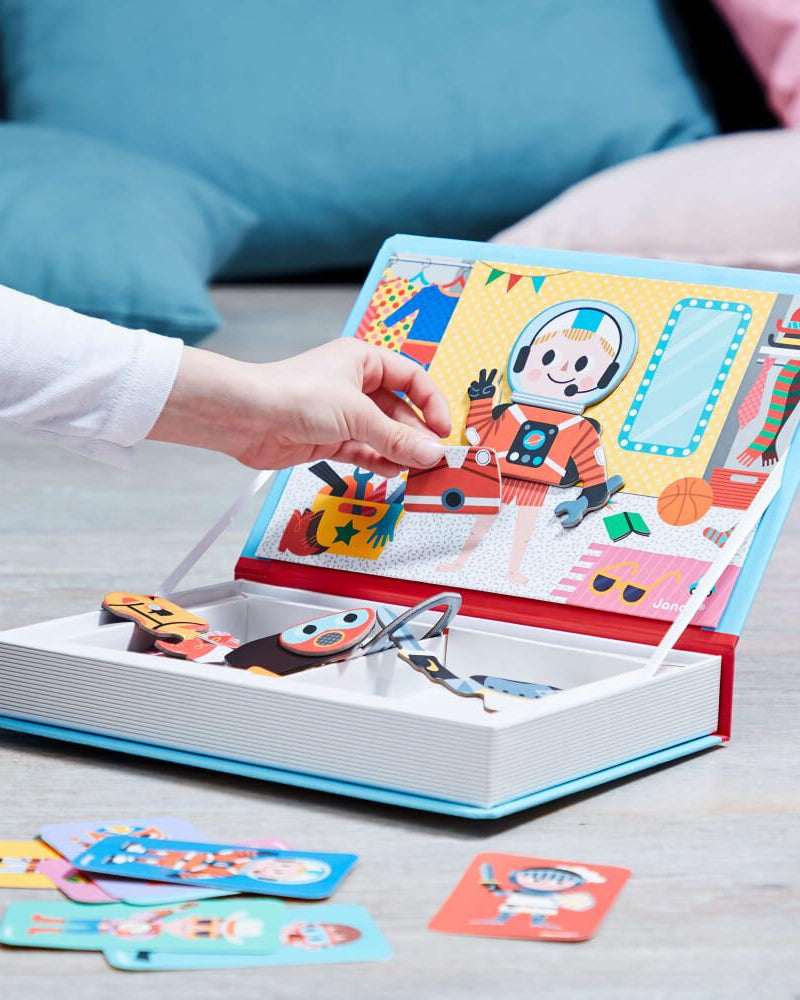 Coffret magnétique - Déguisements de garçons (36 mcx) - Jeux magnétiques - Boutique LeoLudo - Janod
