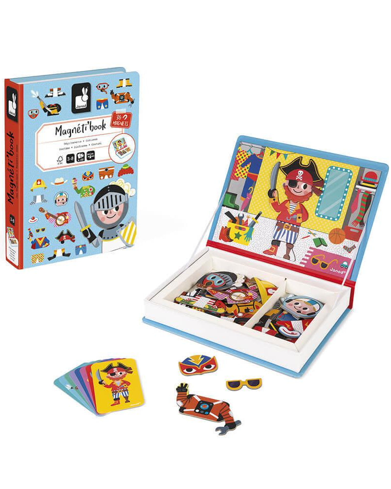 Coffret magnétique - Déguisements de garçons (36 mcx) - Jeux magnétiques - Boutique LeoLudo - Janod