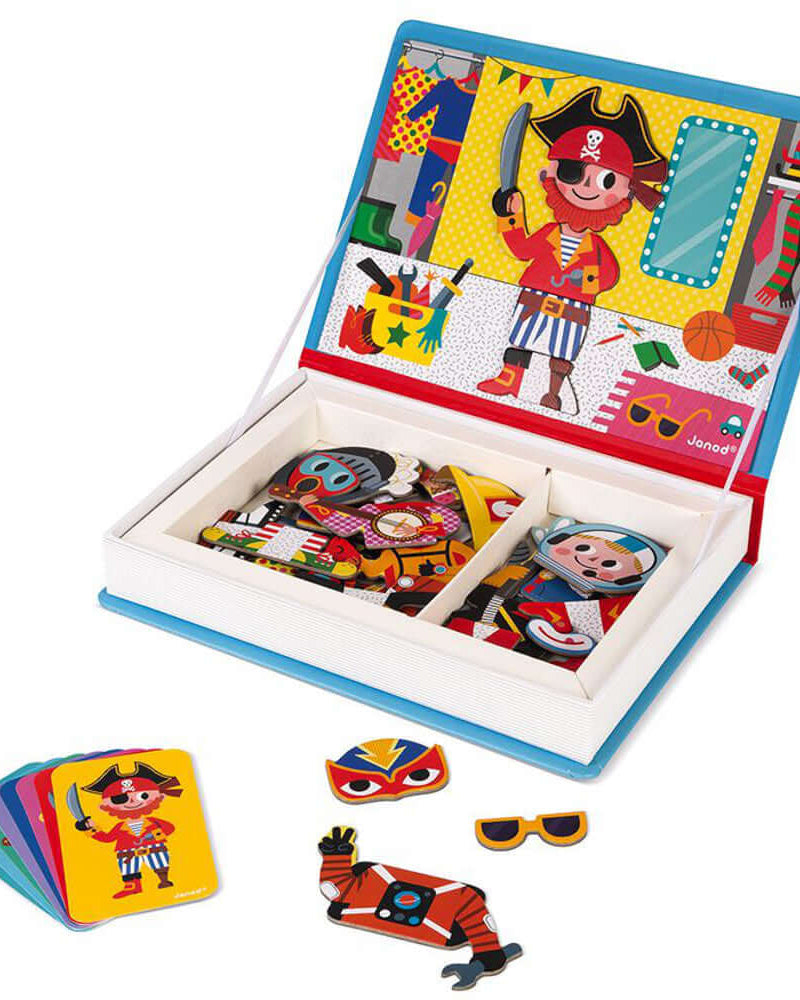 Coffret magnétique - Déguisements de garçons (36 mcx) - Jeux magnétiques - Boutique LeoLudo - Janod
