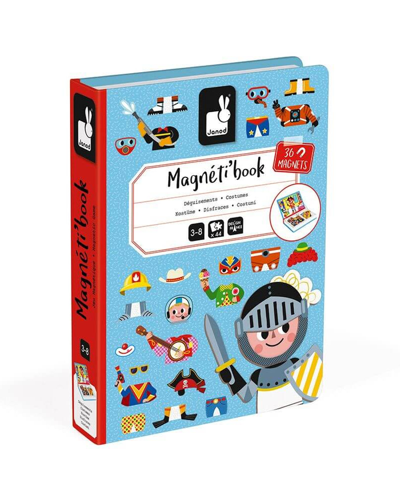 Coffret magnétique - Déguisements de garçons (36 mcx) - Jeux magnétiques - Boutique LeoLudo - Janod