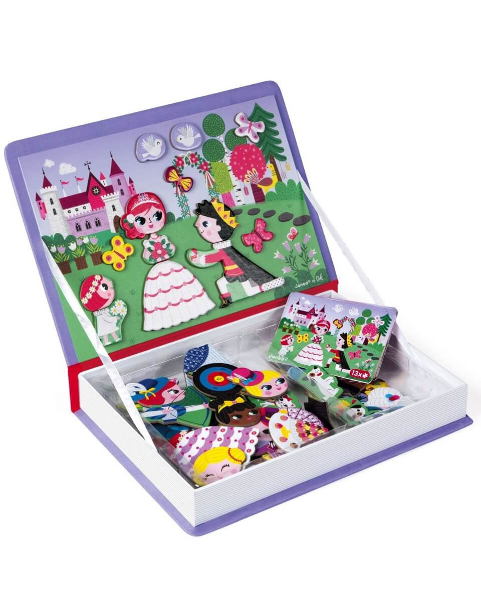 Coffret magnétique - Princesses (55 mcx) - Jeux magnétiques - Boutique LeoLudo - Janod