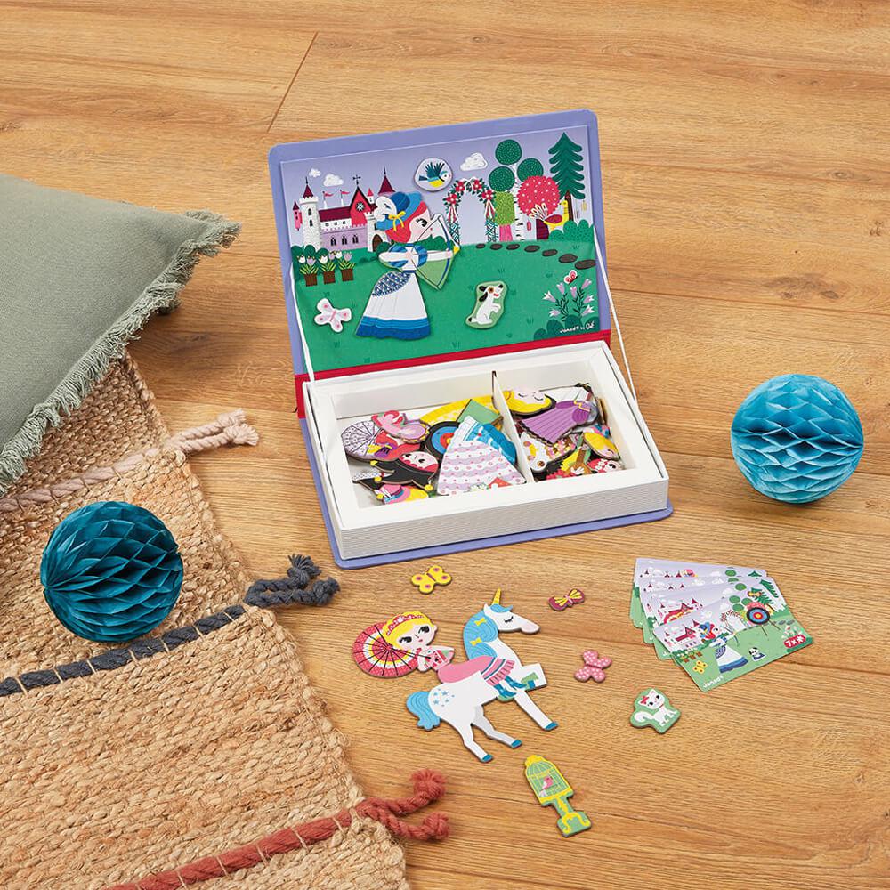 Coffret magnétique - Princesses (55 mcx) - Jeux magnétiques - Boutique LeoLudo - Janod