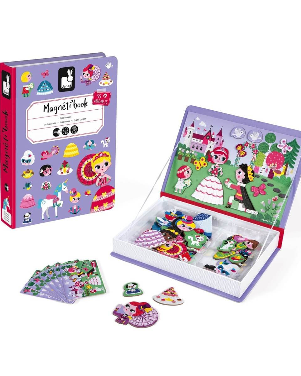 Coffret magnétique - Princesses (55 mcx) - Jeux magnétiques - Boutique LeoLudo - Janod