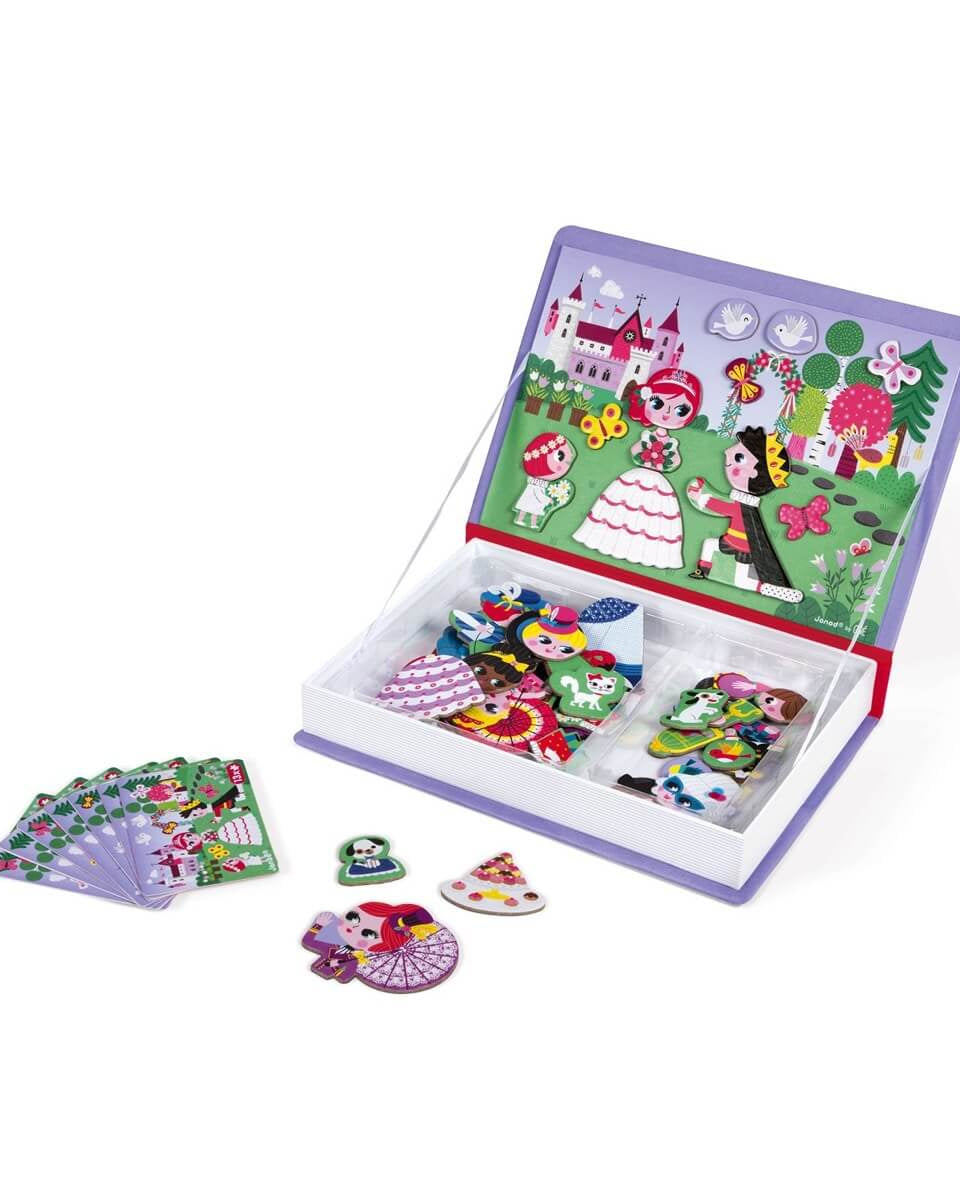 Coffret magnétique - Princesses (55 mcx) - Jeux magnétiques - Boutique LeoLudo - Janod