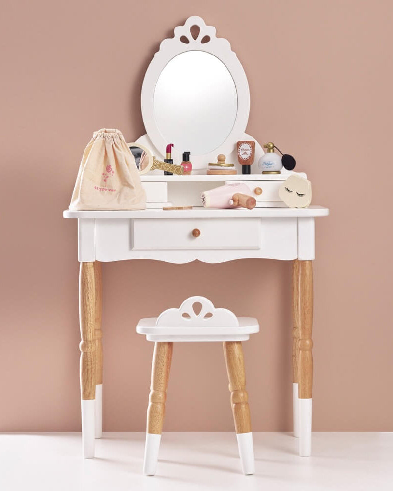 Coiffeuse rétro avec tabouret - Jouets d'imitation - Boutique LeoLudo - Le Toy Van