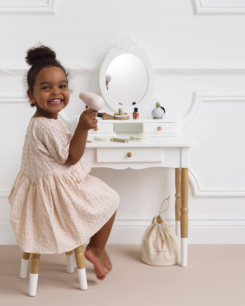 Coiffeuse rétro avec tabouret - Jouets d'imitation - Boutique LeoLudo - Le Toy Van