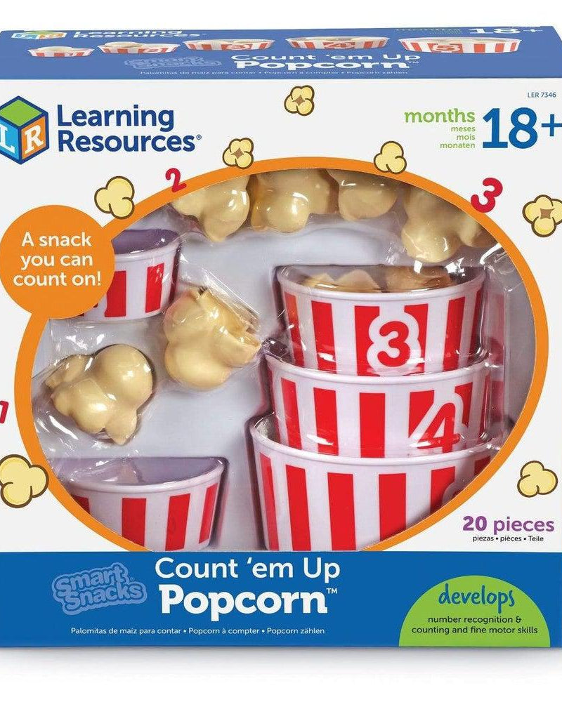Collations intelligentes Popcorn à compter - Jeux éducatifs - Boutique LeoLudo - Learning Resources